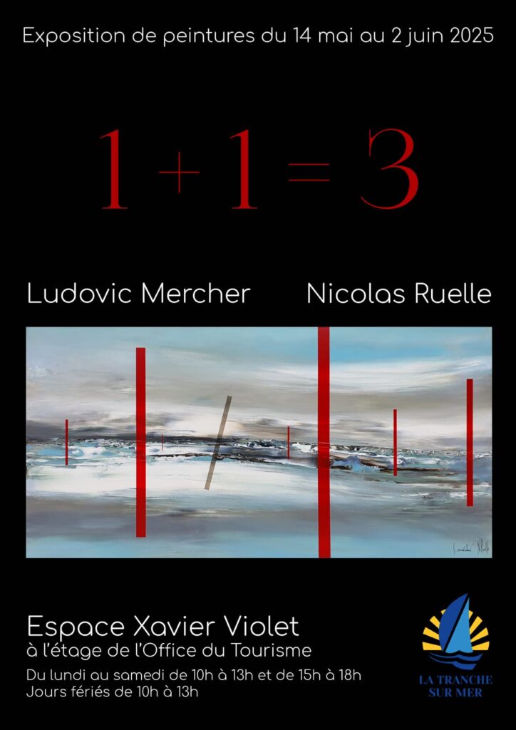 AFFICHE EXPOSITION PEINTURES LA TRANCHE-SUR-MER