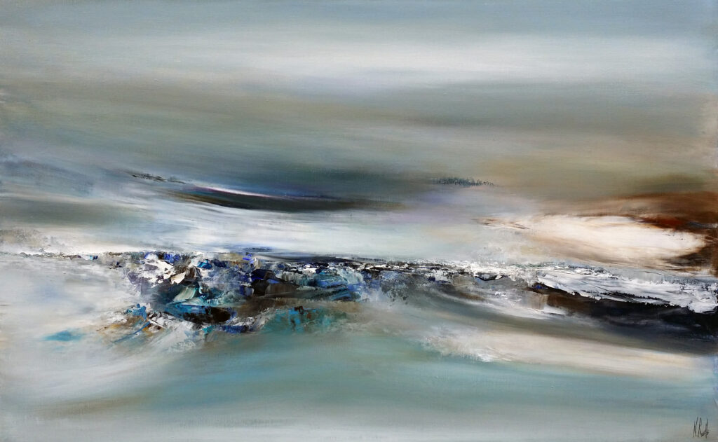 peinture de paysage abstrait de Nicolas Ruelle